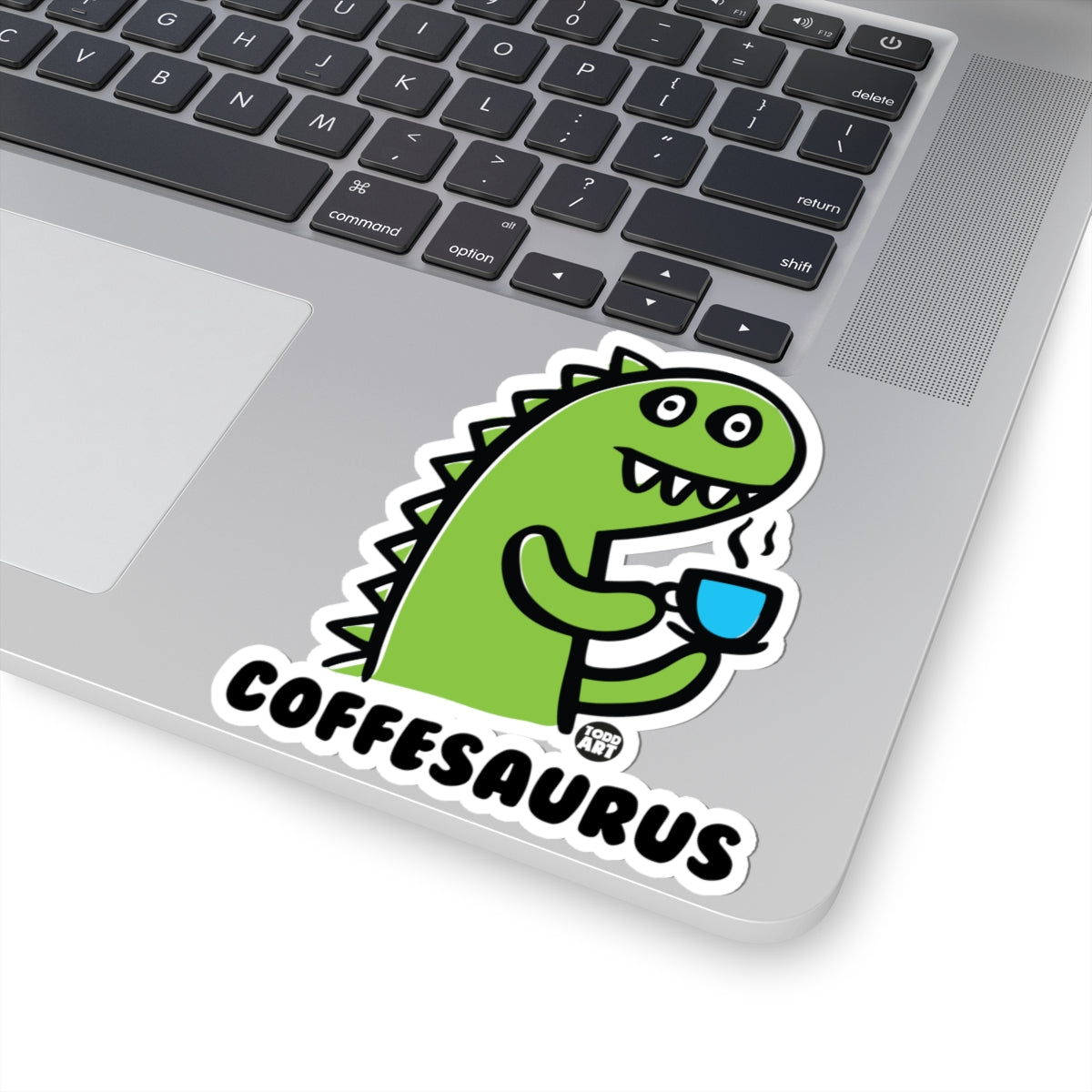 Coffesaurus Todd Art Sticker