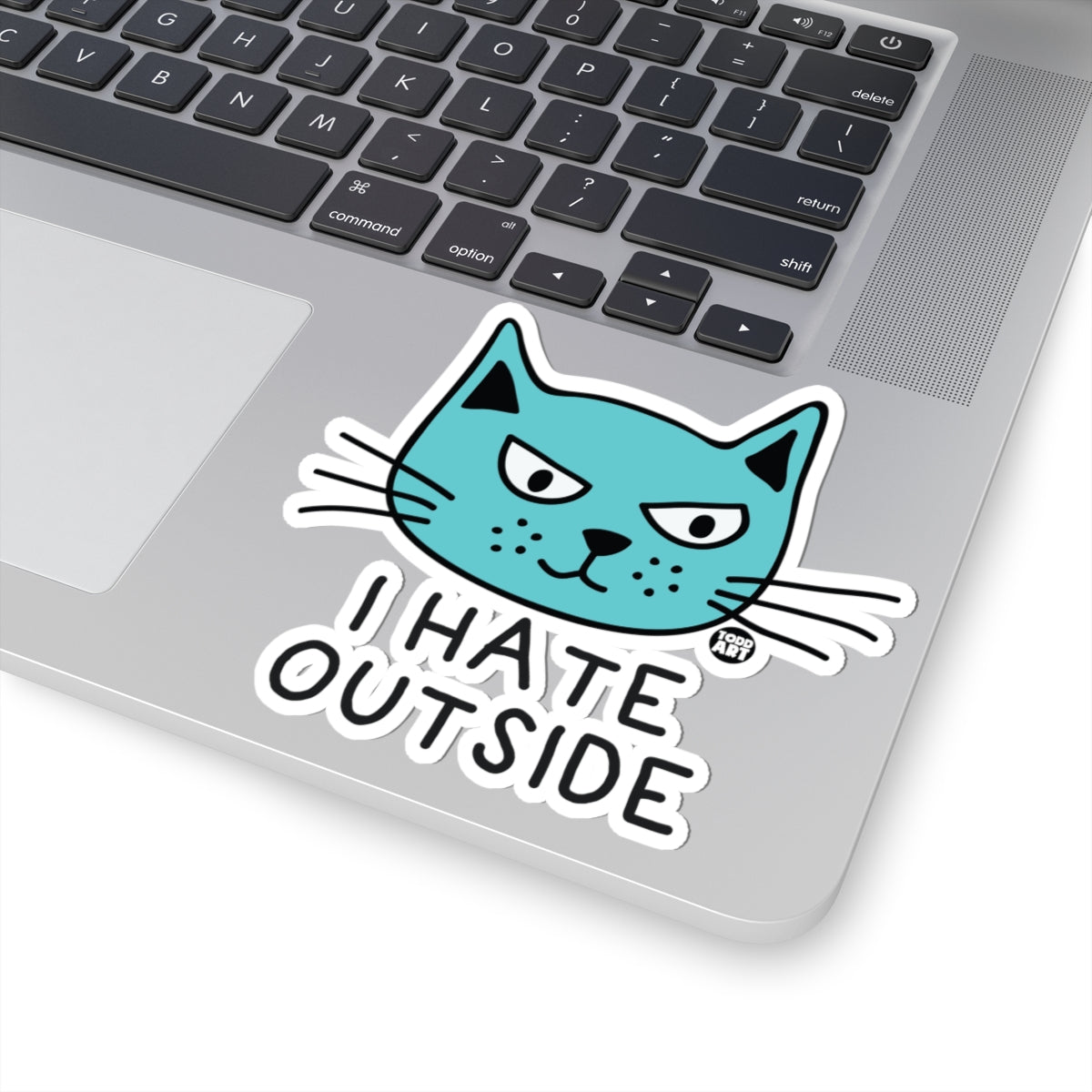 Grumpy Cat FaceTodd Art Sticker