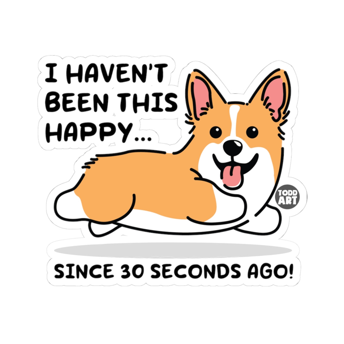 Perpetual HappinessTodd Art Sticker