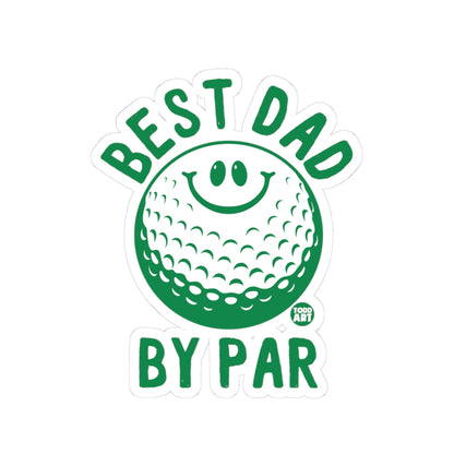 Golfing DadTodd Art Sticker