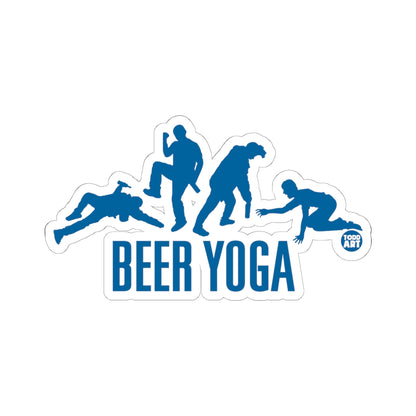 Beer YogaTodd Art Sticker