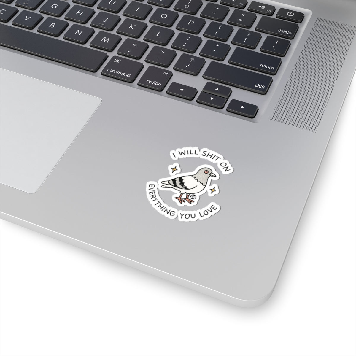 Feisty Pigeon ArtTodd Art Sticker