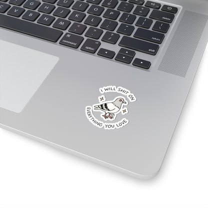 Feisty Pigeon ArtTodd Art Sticker