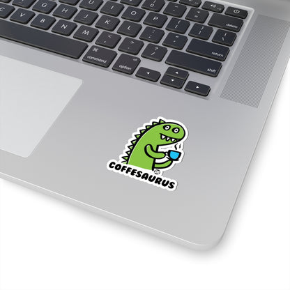 Coffesaurus Todd Art Sticker