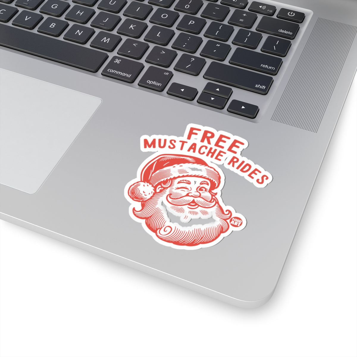 Free Mustache Rides Todd Art Sticker