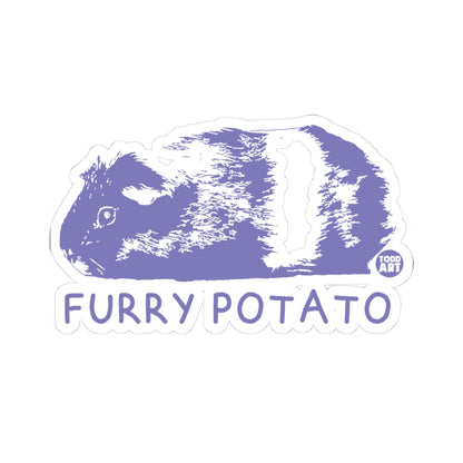 Fuzzy SpudTodd Art Sticker