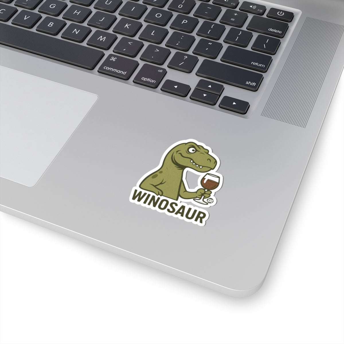 Dinosaur Enjoying WineTodd Art Sticker