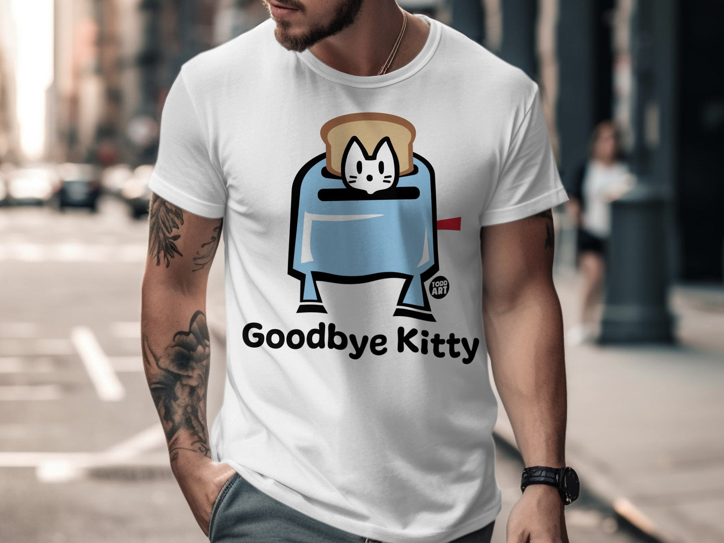 Goodbye Kitty graphic tee shirt fun casual wear