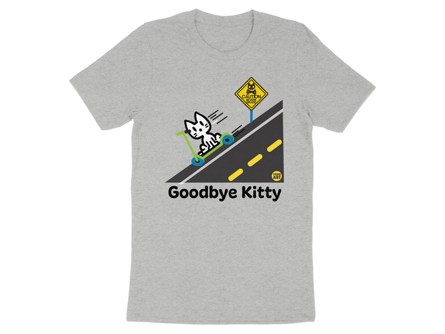 Goodbye Kitty Graphic Tee Shirt Retro Style