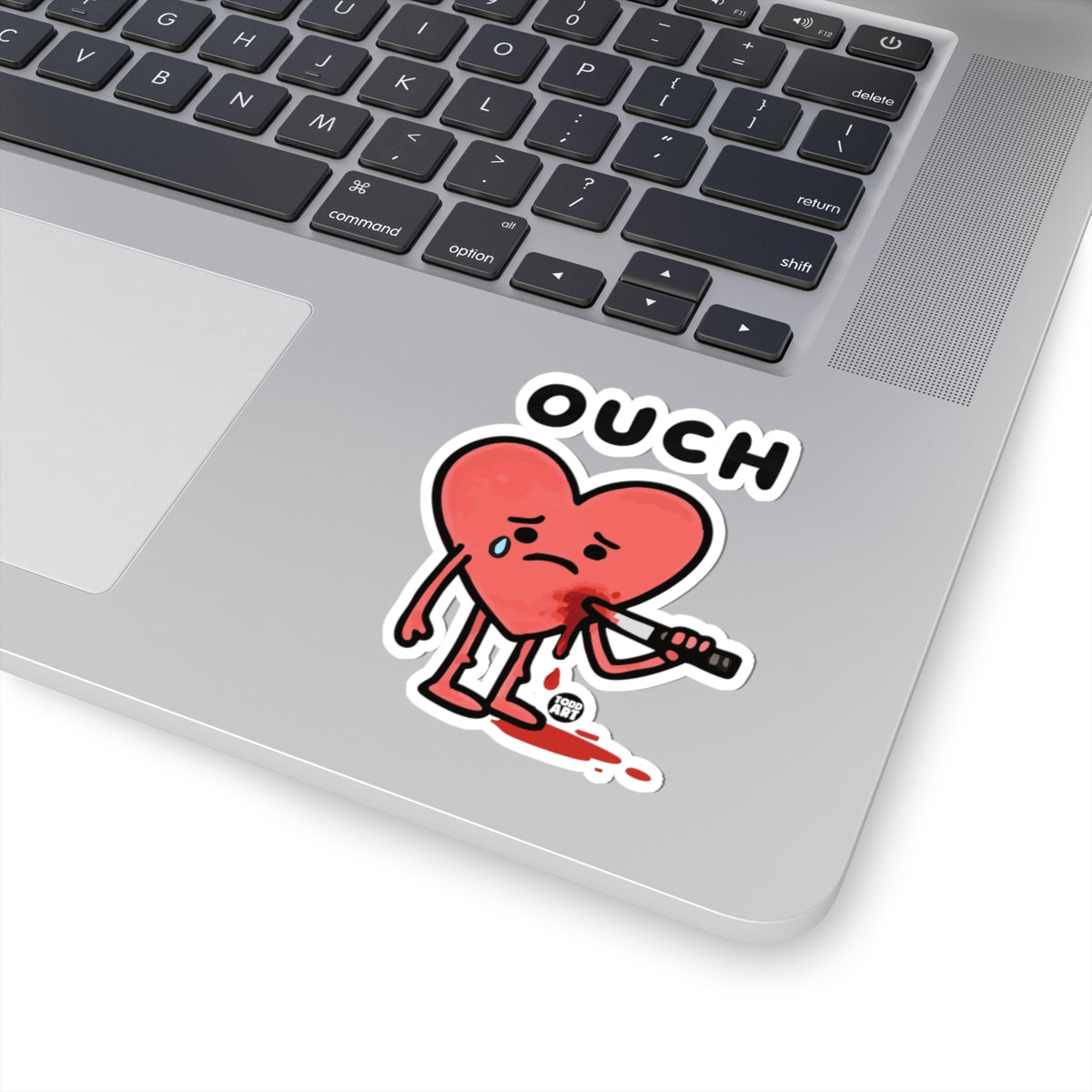 Wounded HeartTodd Art Sticker