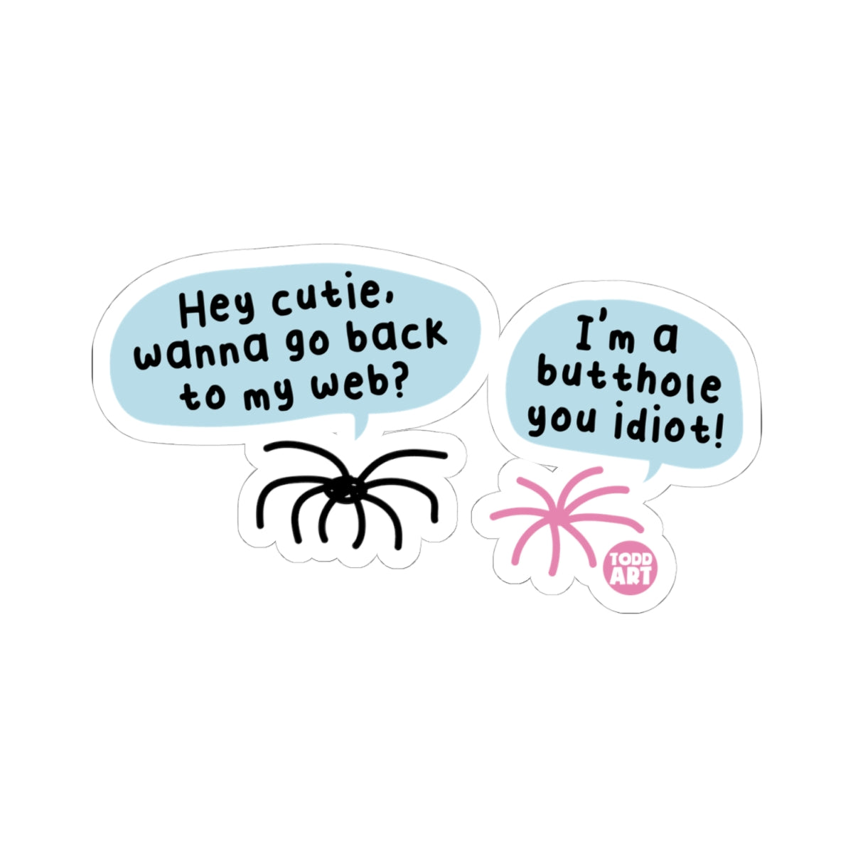 Web ArgumentTodd Art Sticker