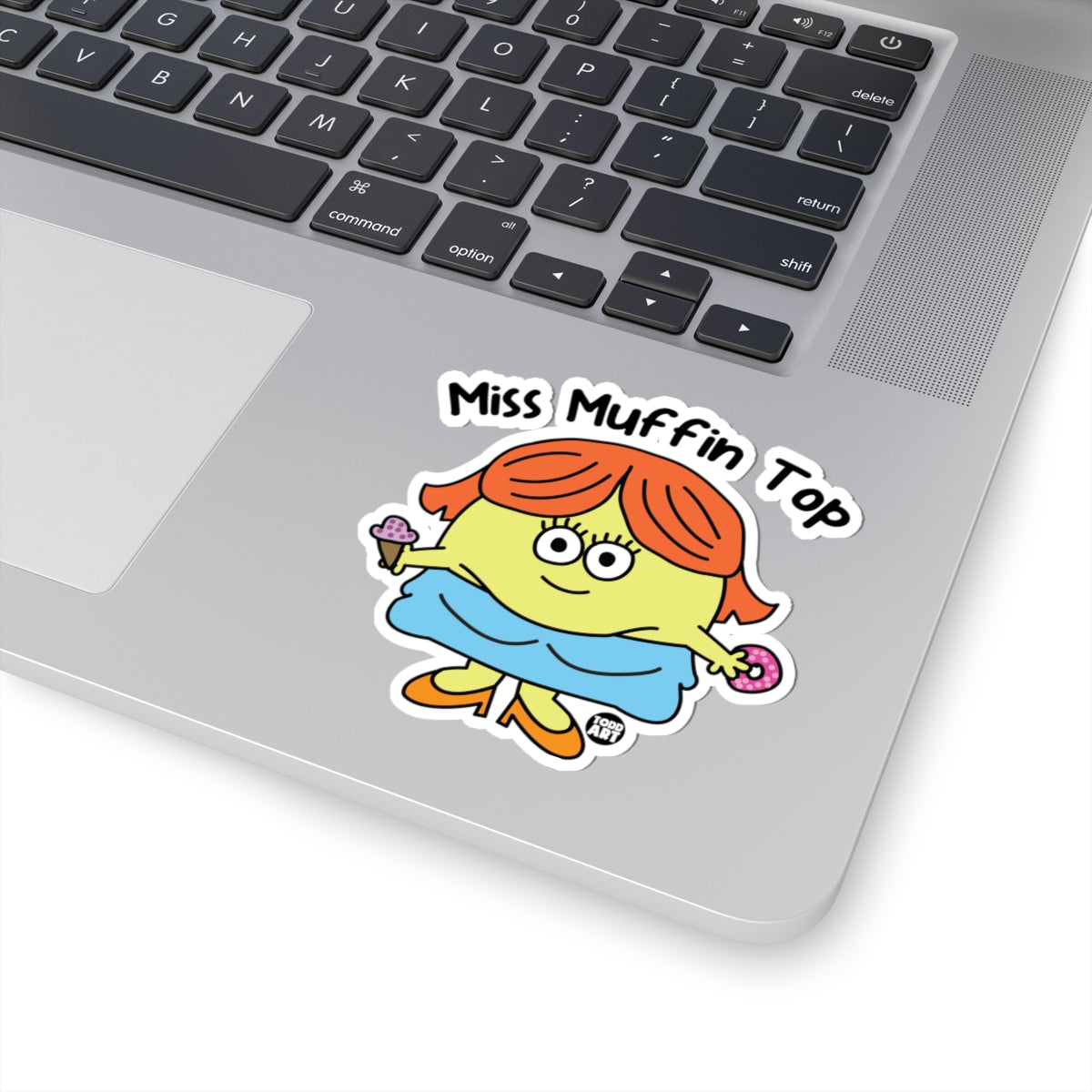 Miss Muffin Top Todd Art Sticker