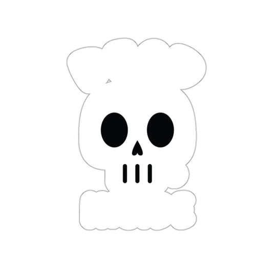 Dead Inside Cartoon Skull With Todd Art Logo sticker