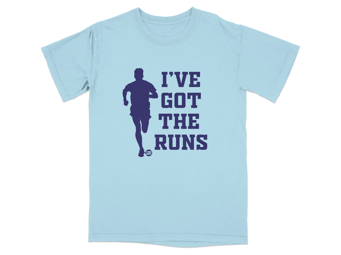 I'VE GOT THE RUNS Funny Runner Graphic Light Blue product type