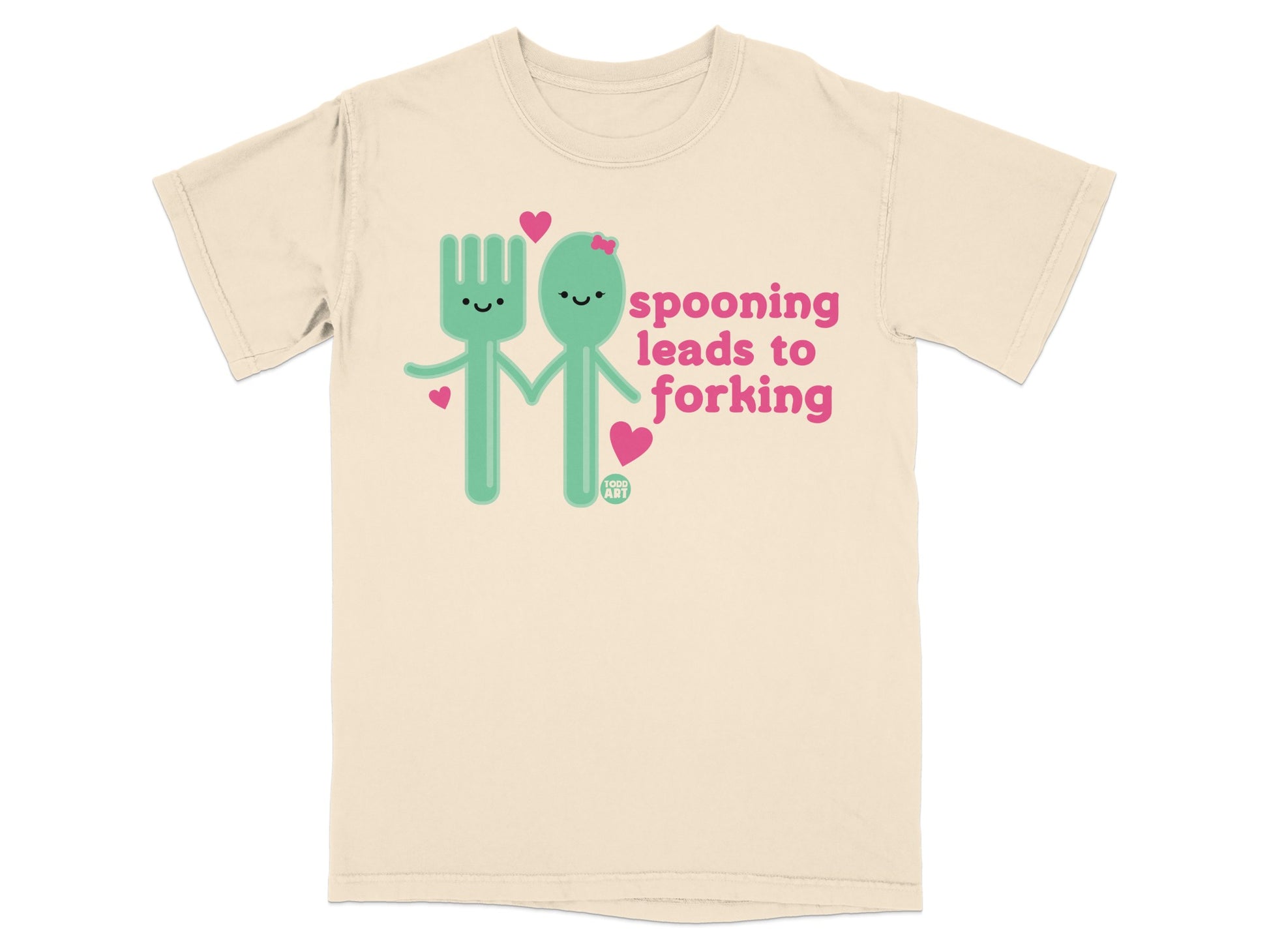 Cute Fork Spoon Characters Spooning Leads to Forking product type