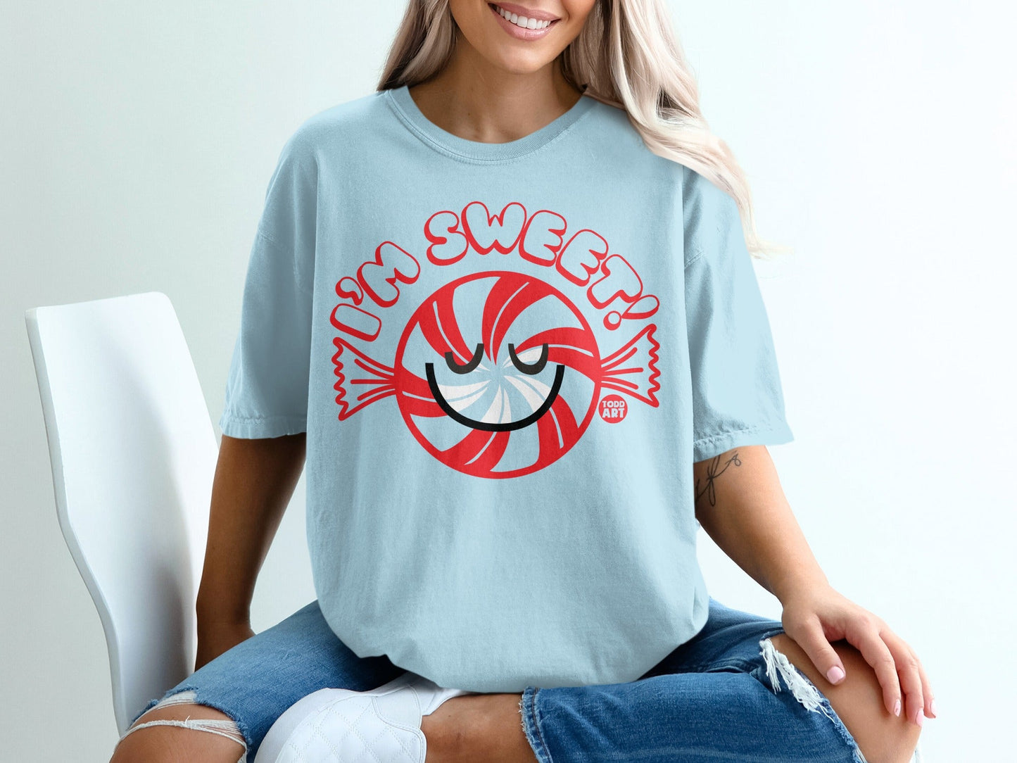 I'm Sweet Candy Face Graphic T-Shirt Product