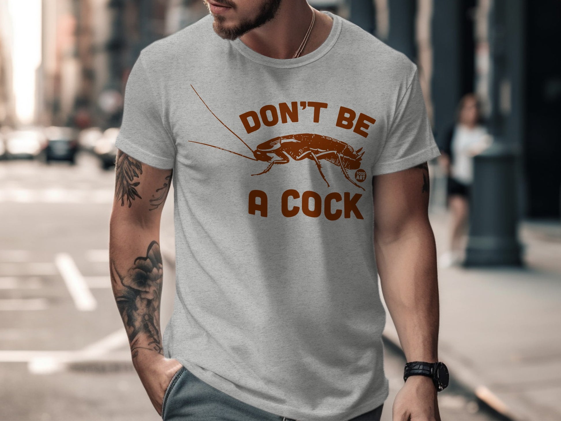 Don't Be a Cock Funny T-Shirt for Men Casual Tee