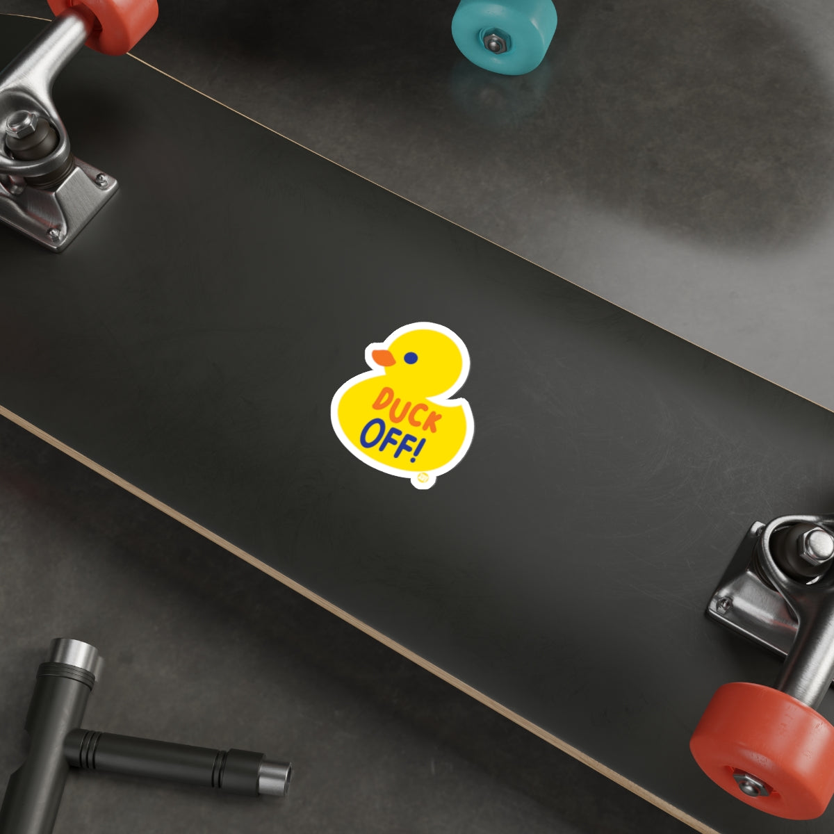 Duck Off Sticker for Personalizing Products