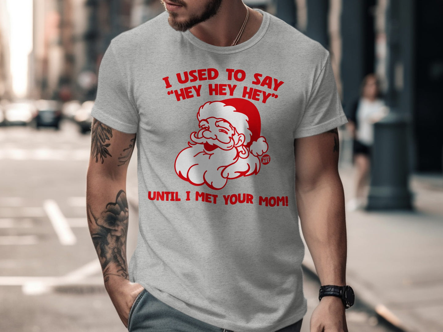 Santa Claus Hey Hey Hey Shirt Funny Christmas Tee
