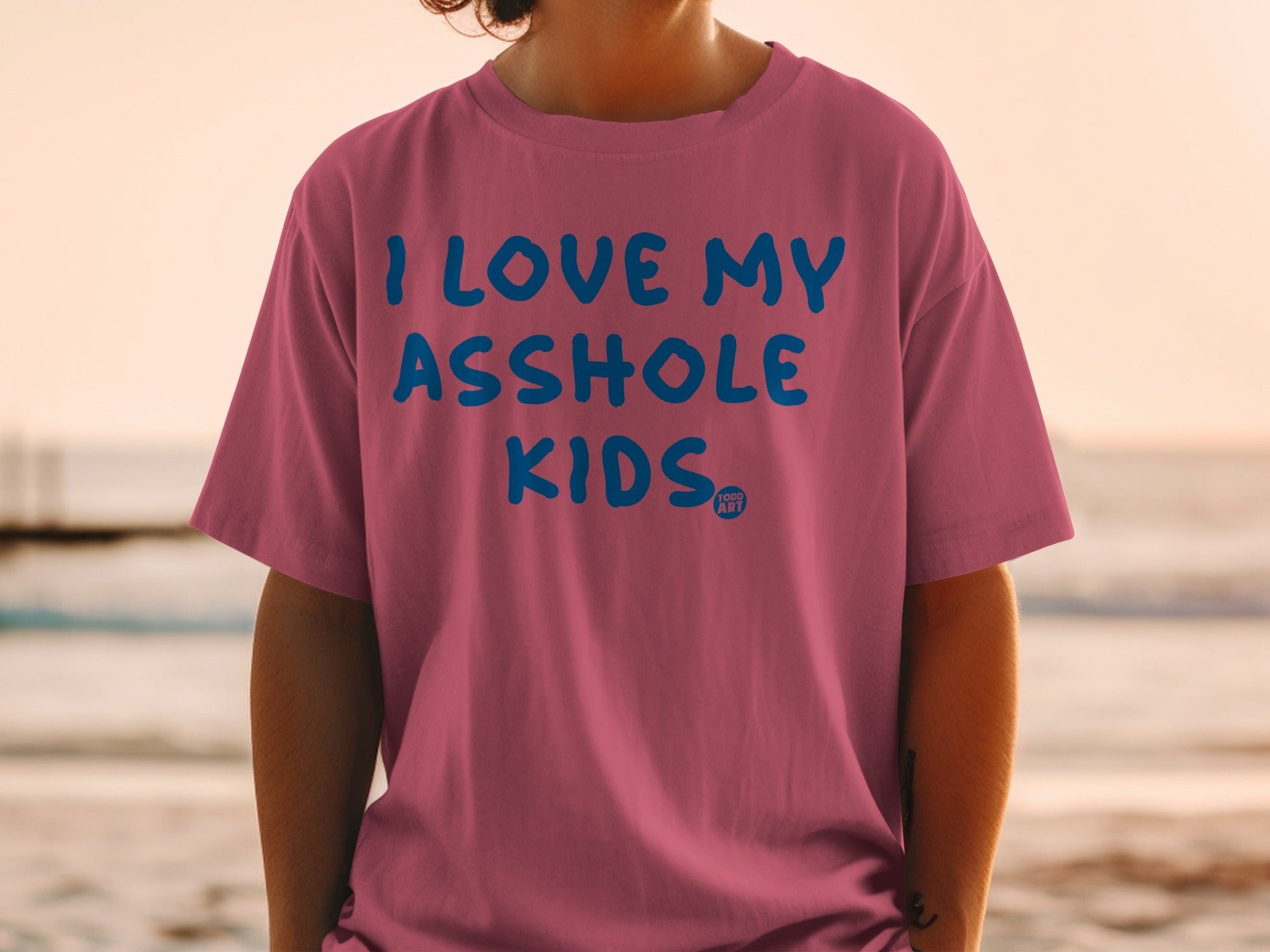 I Love My Asshole Kids Funny Graphic Tee Shirt