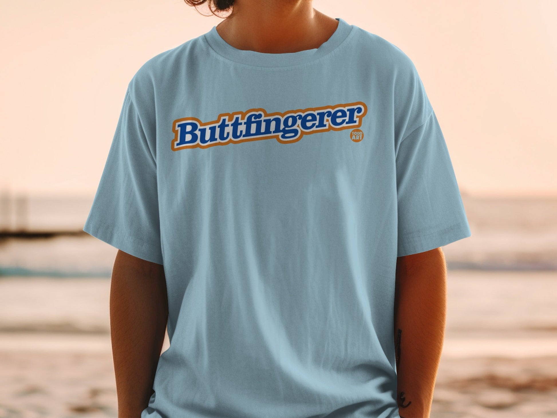 Buttfingerer Funny Graphic Tee for Beach Days
