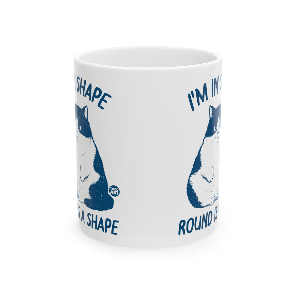 Fitness Cat Todd Art Mug