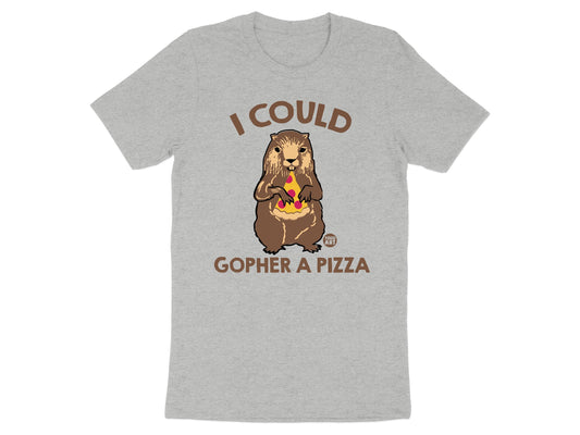 I Could Gopher A Pizza Funny Graphic Tee