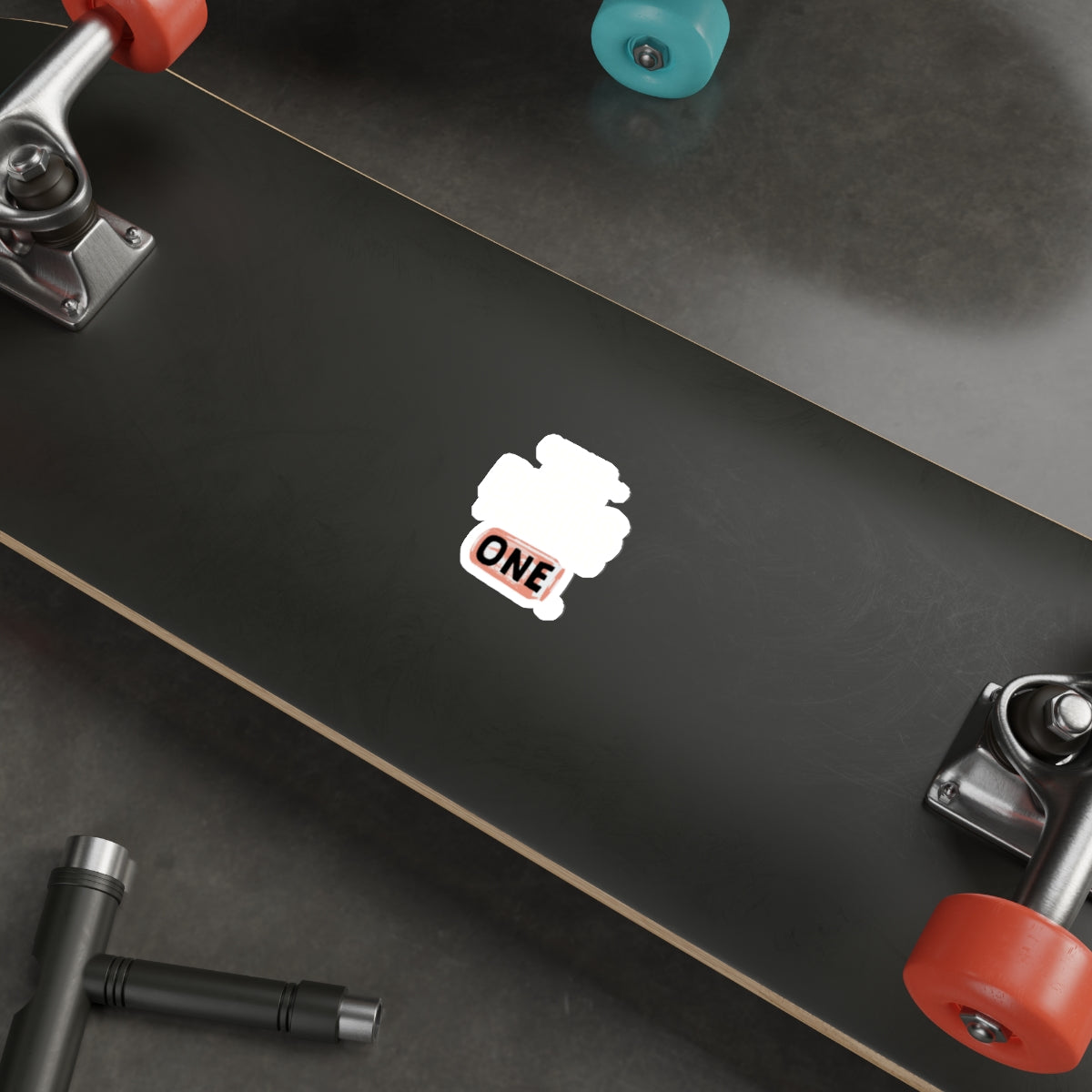 Vintage Style Sticker for Skateboards and Laptops