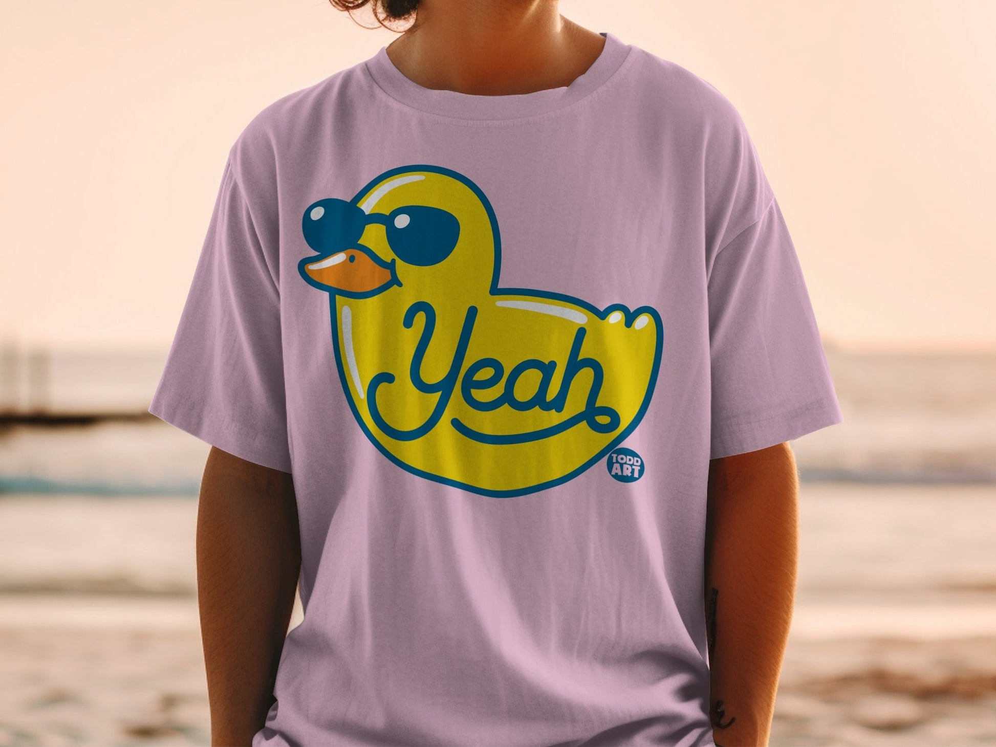 Yeah Duck Graphic Print Todd Art Casual T-shirt Product