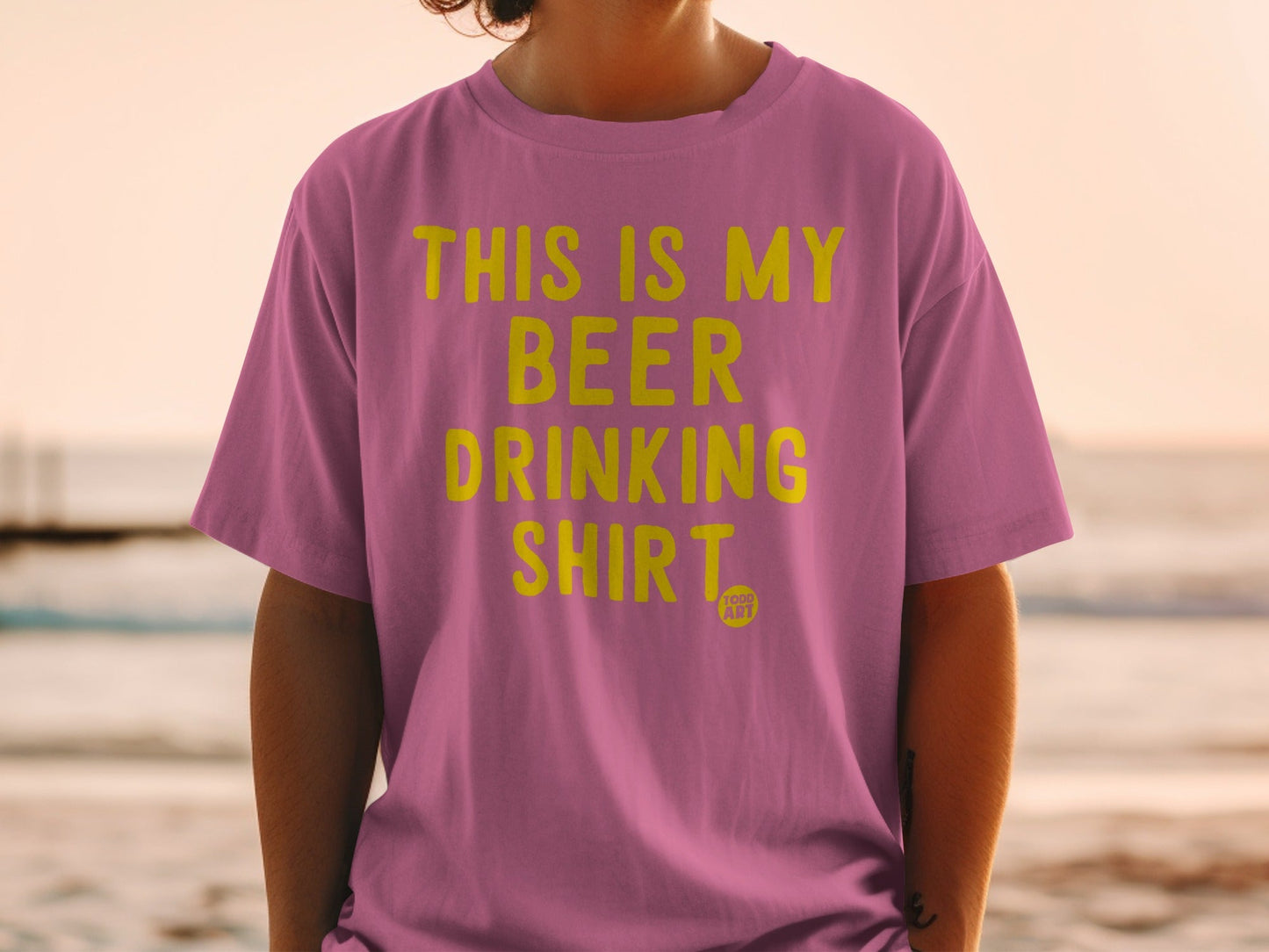 This Is My Beer Drinking Shirt Funny Graphic Tee