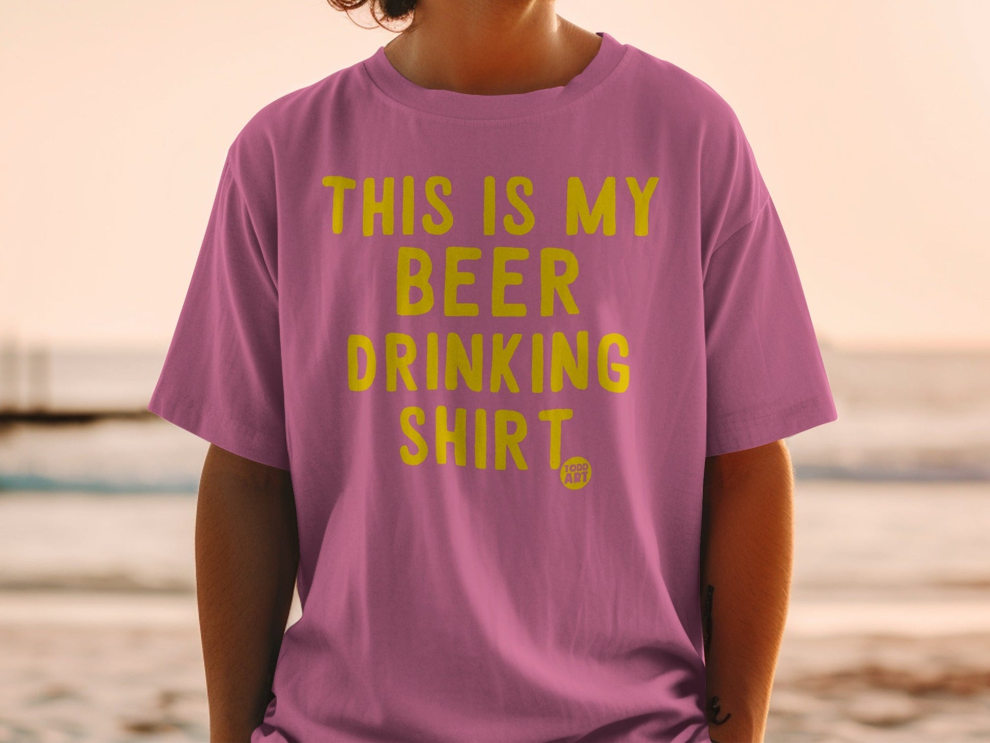 This Is My Beer Drinking Shirt Funny Graphic Tee