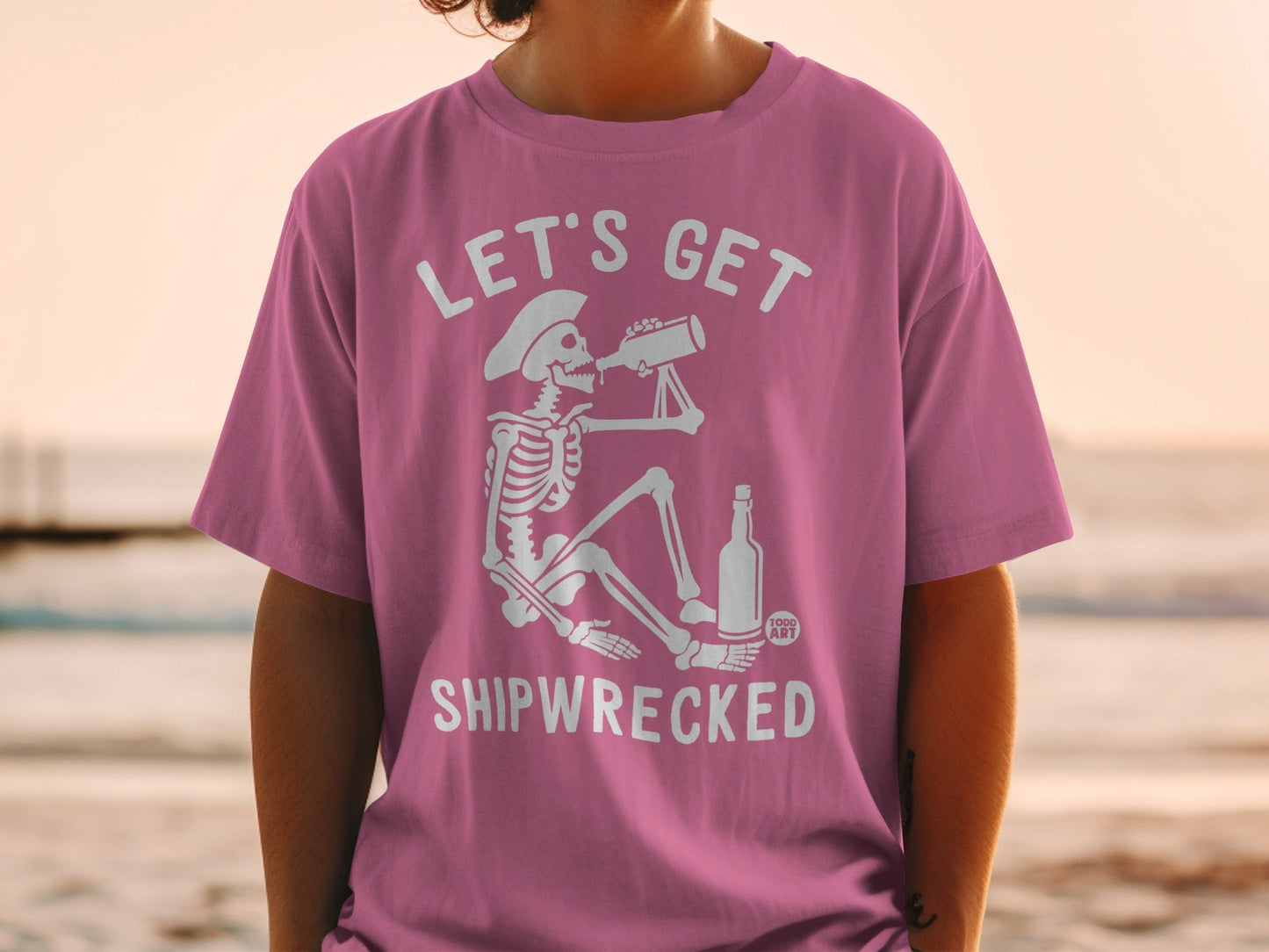 Let's Get Shipwrecked Skeleton T-Shirt Product