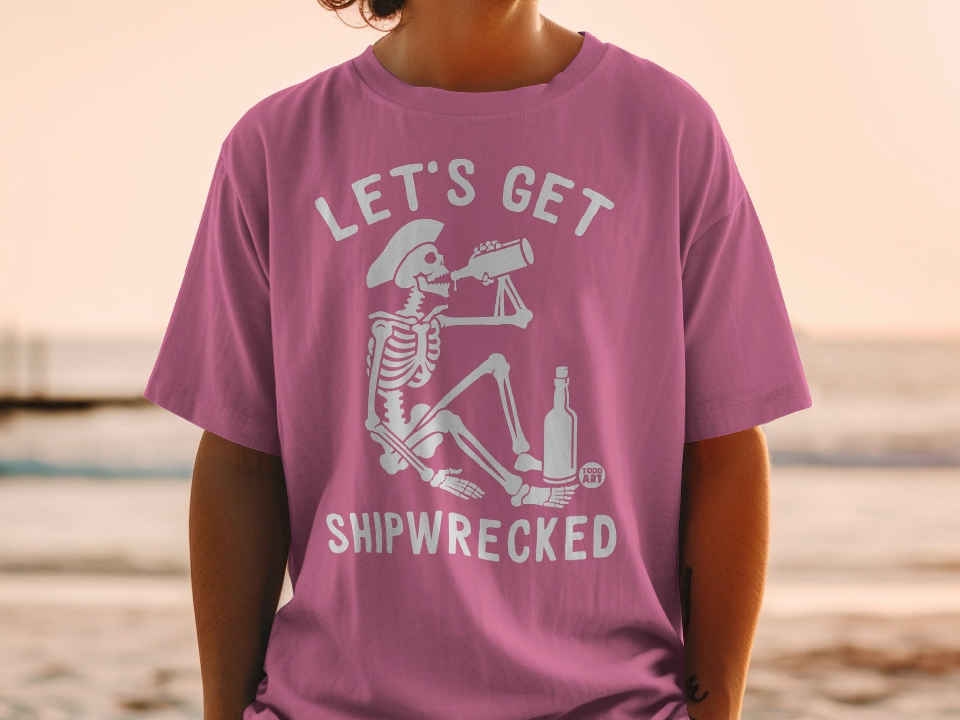Let's Get Shipwrecked Skeleton T-Shirt Product