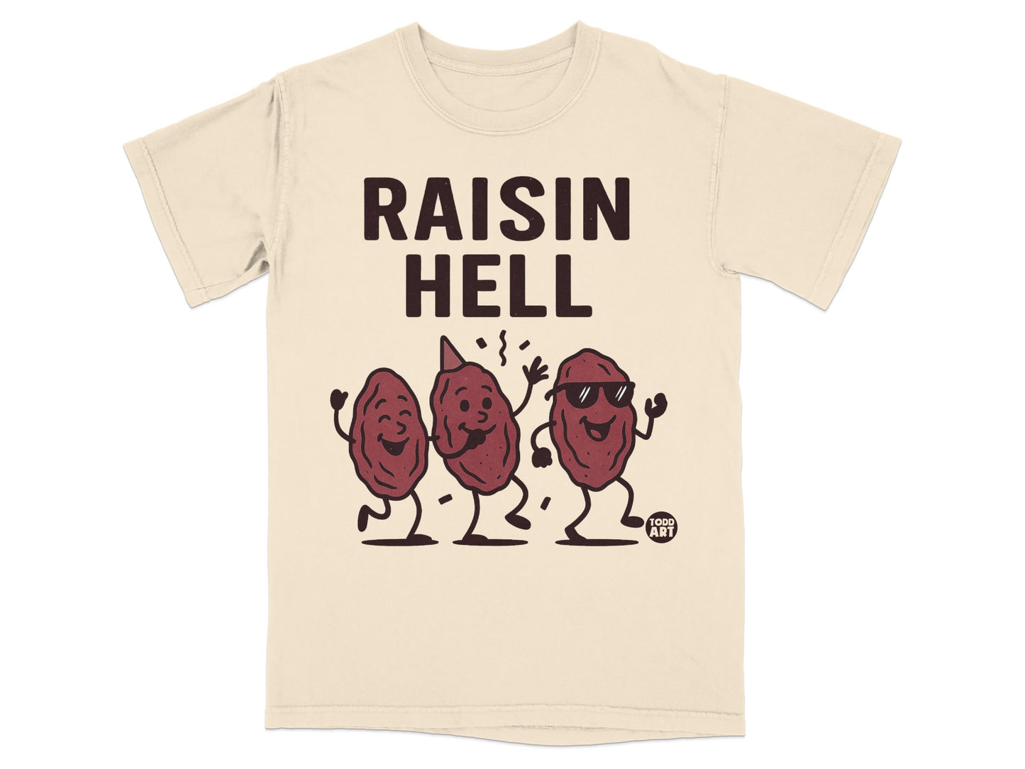 RAISIN HELL Three Dancing Raisins T-shirt product type