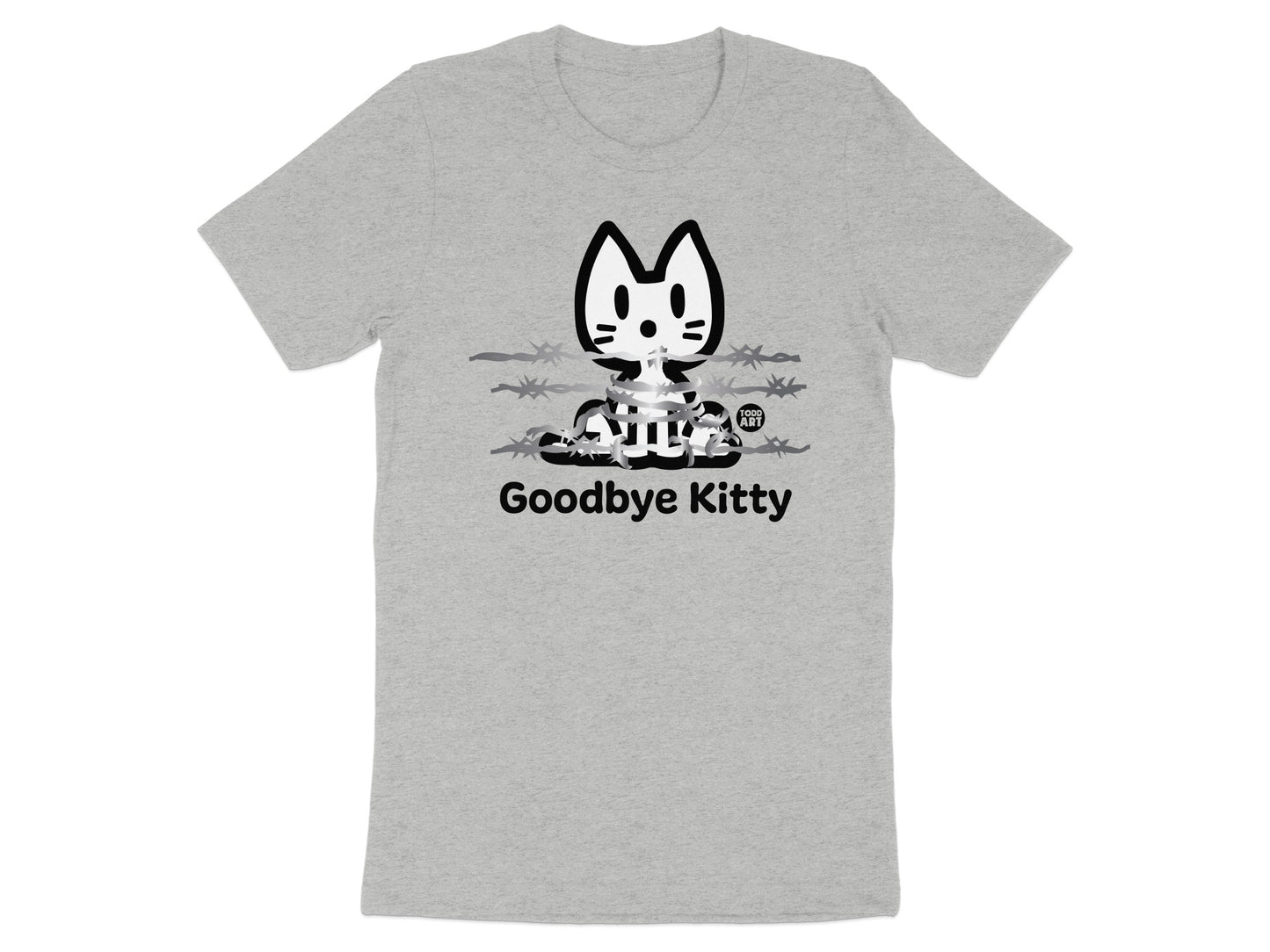 Goodbye Kitty Funny Parody Graphic T-Shirt Product