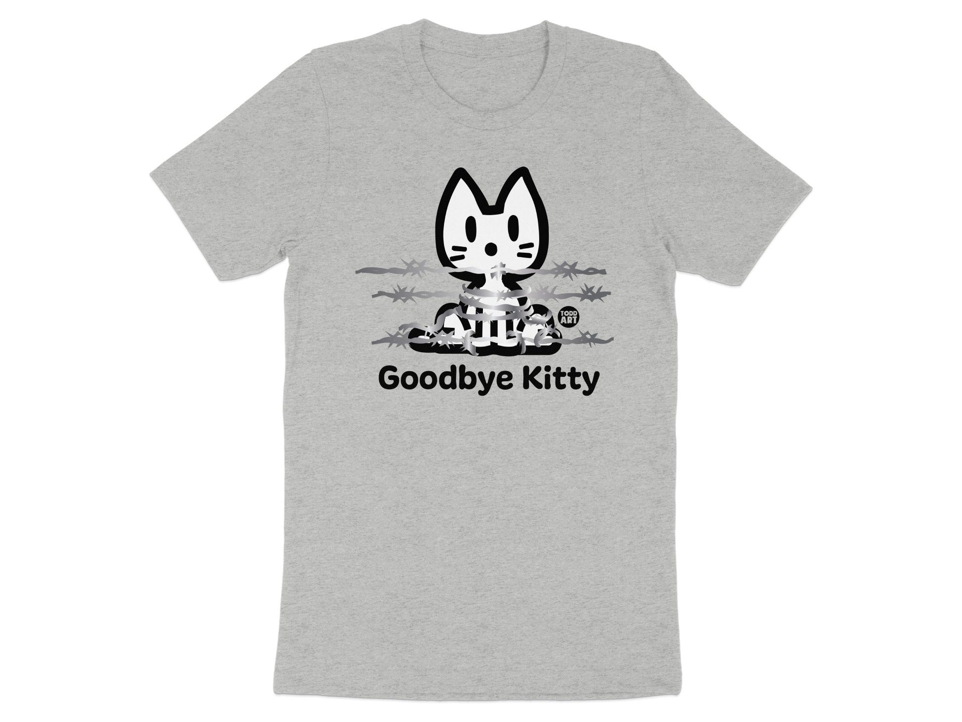 Goodbye Kitty Funny Parody Graphic T-Shirt Product