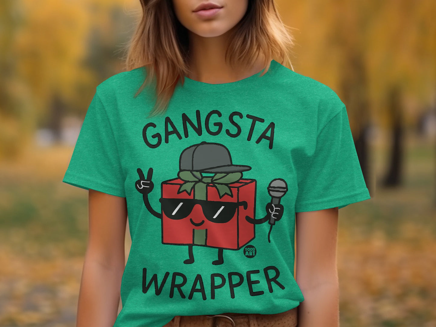 Gangsta Wrapper Shirt for Fun Holiday Themes