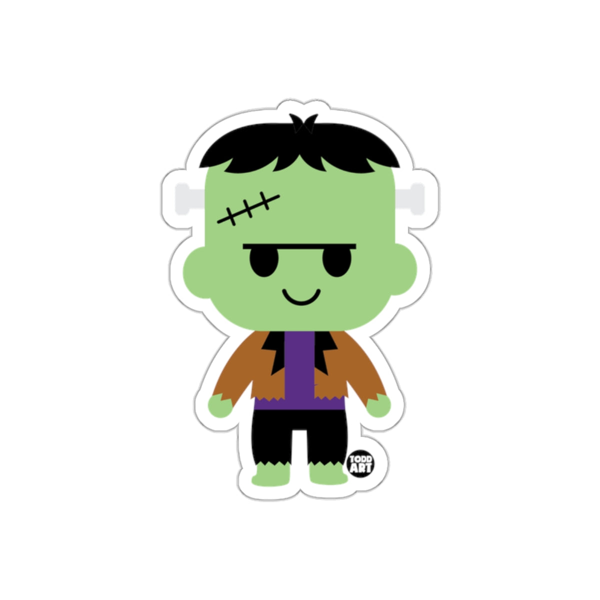 Cute Cartoon Frankenstein Character Sticker Product