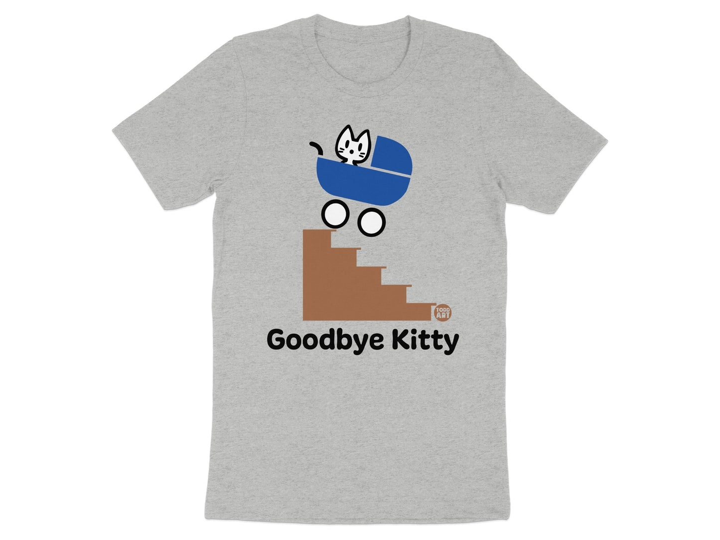 Goodbye Kitty Funny Graphic Humor T-shirt