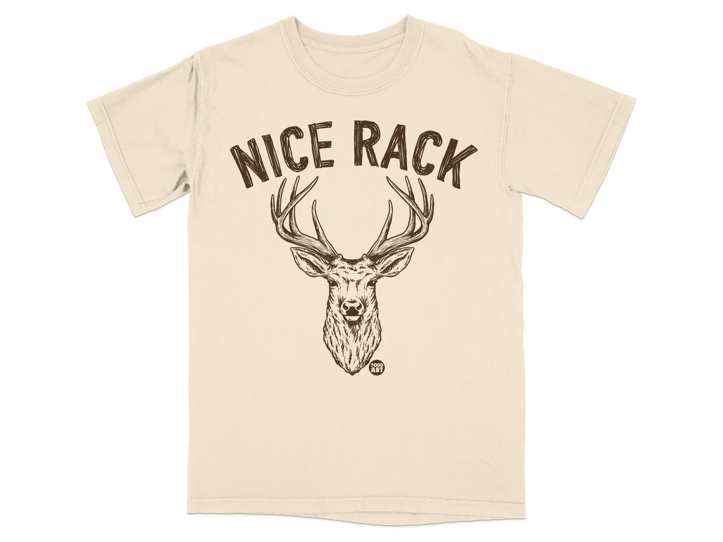 Nice Rack Deer Graphic Printed Tee Shirt