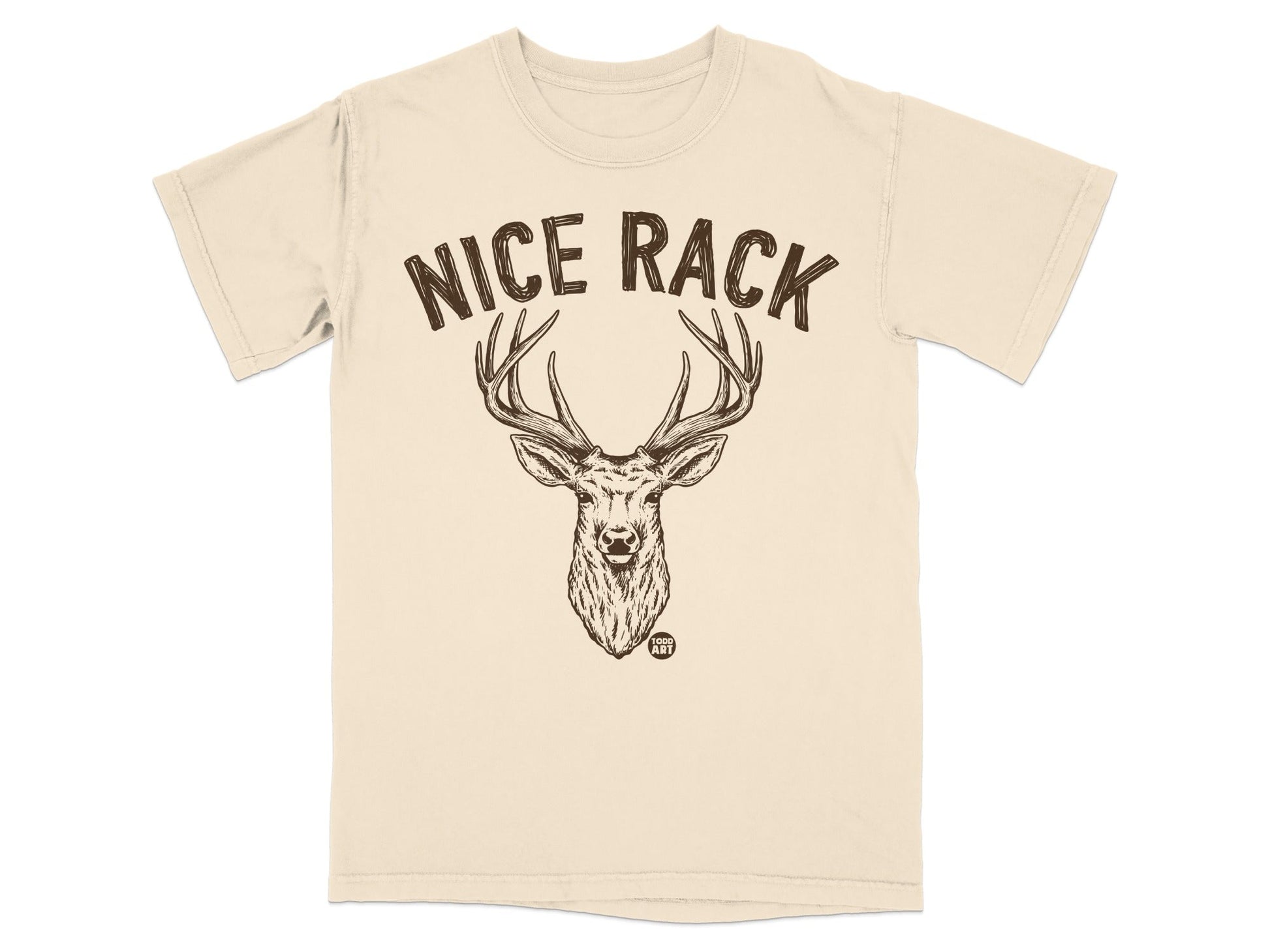 Nice Rack Deer Graphic Printed Tee Shirt