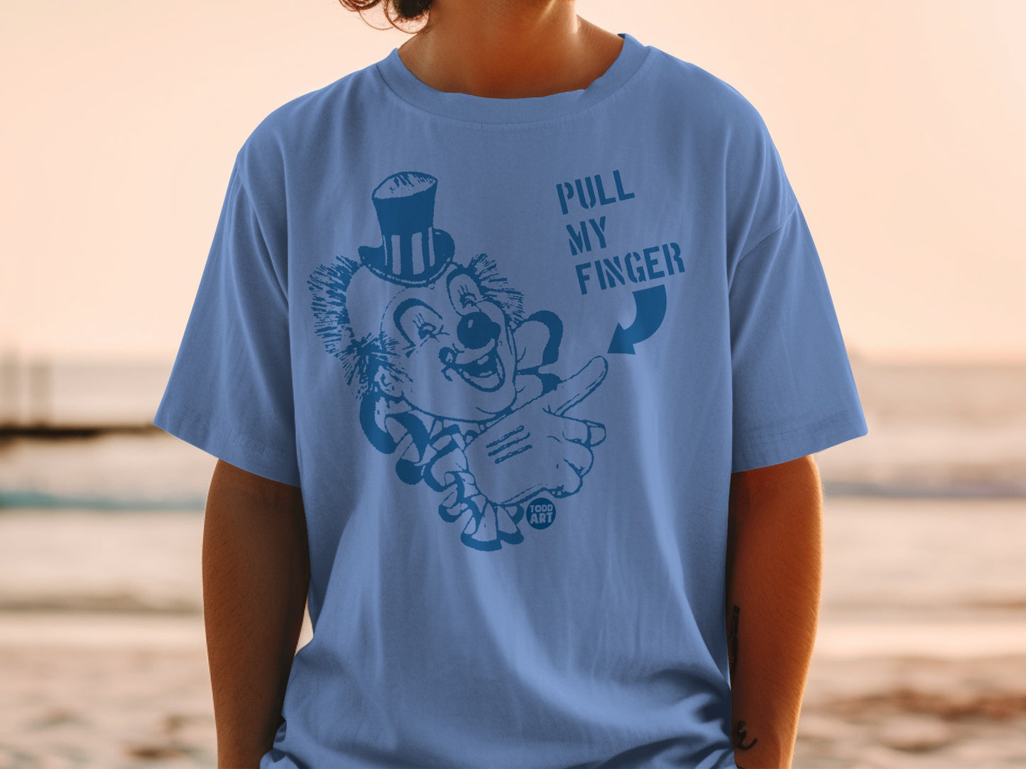 Clown Pull My Finger Design Todd Art Graphic product type