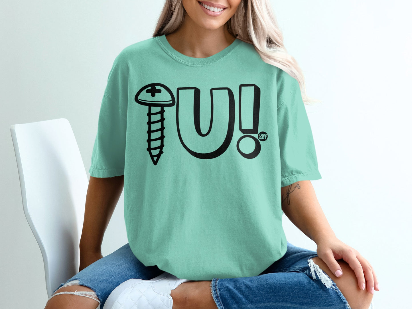 Screw U Design Sarcastic Humor Todd Art product type