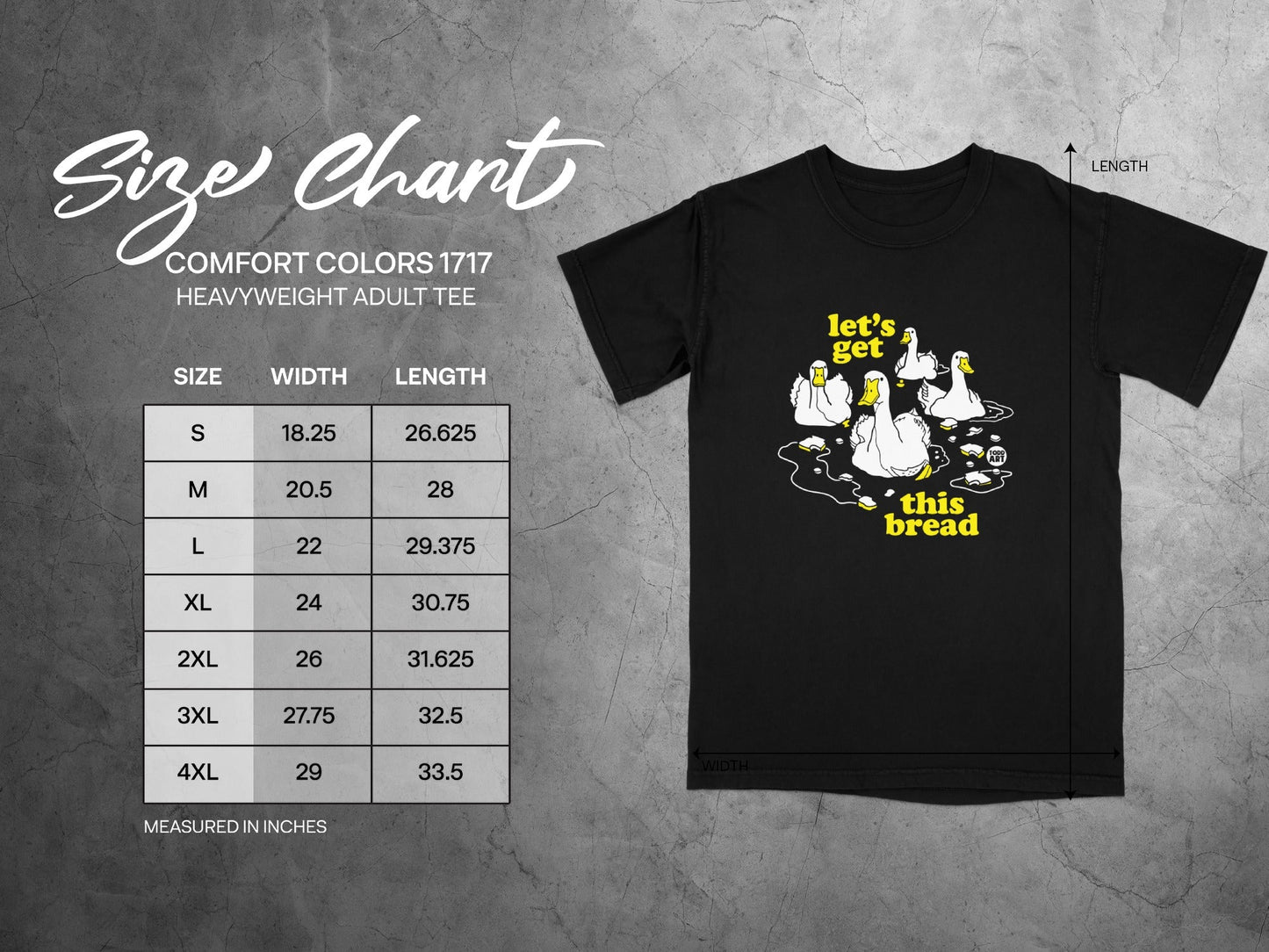Let's Get This Bread Ducks Graphic Heavyweight Adult Tee