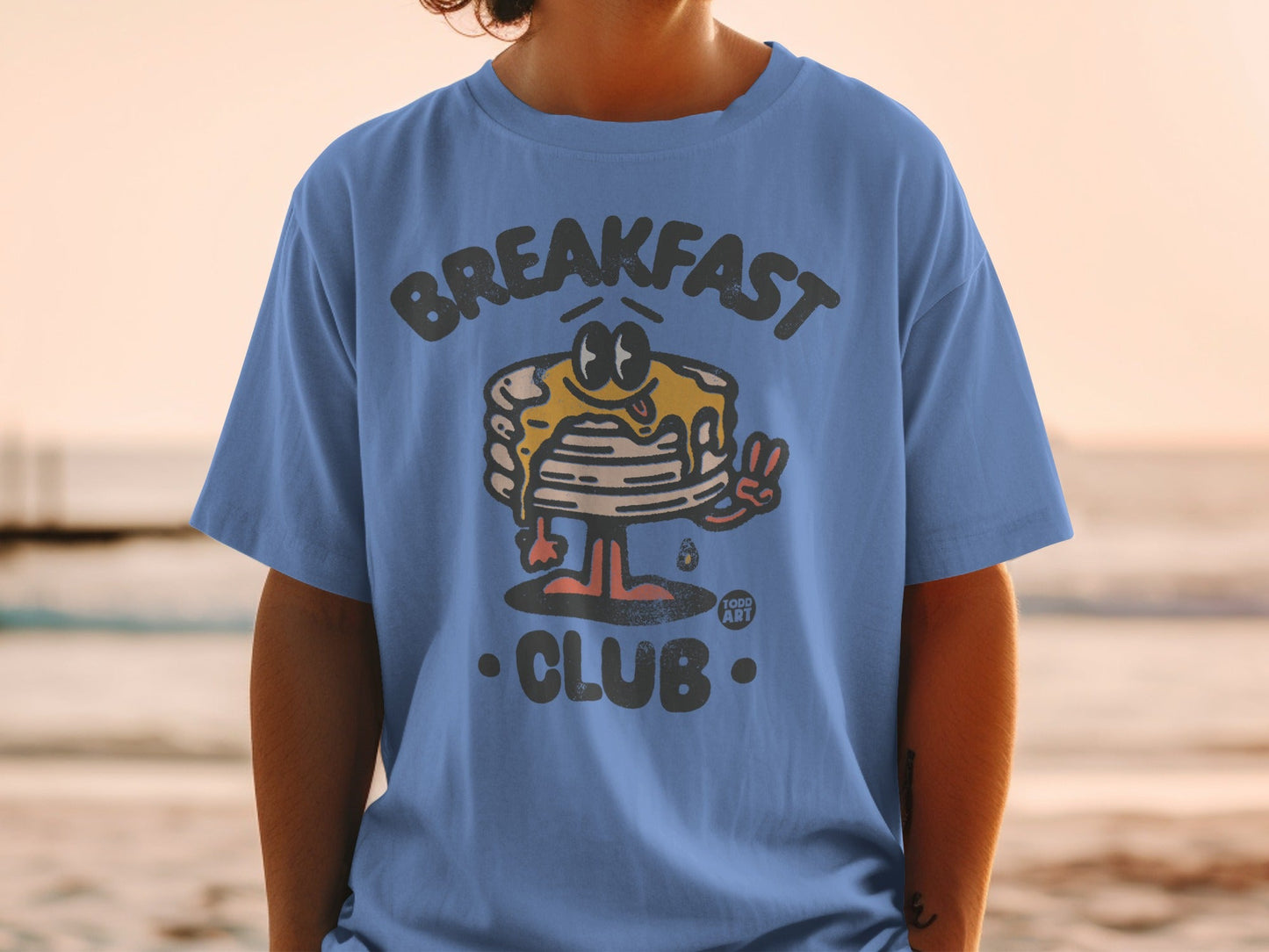Breakfast Club Cartoon Pancake T-Shirt Product