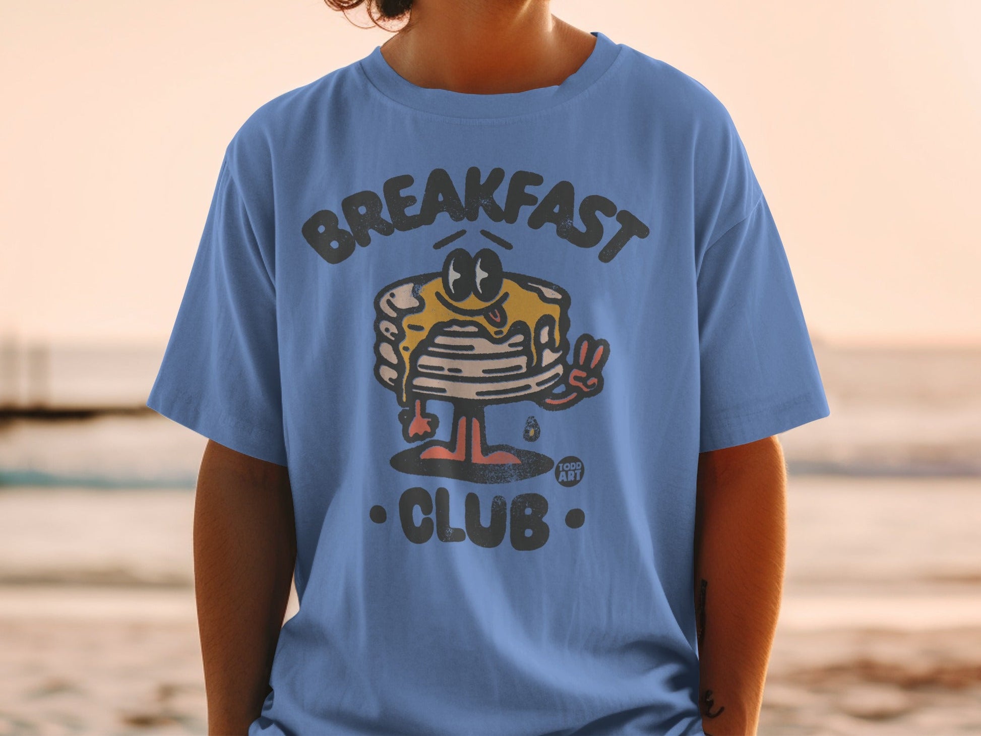Breakfast Club Cartoon Pancake T-Shirt Product