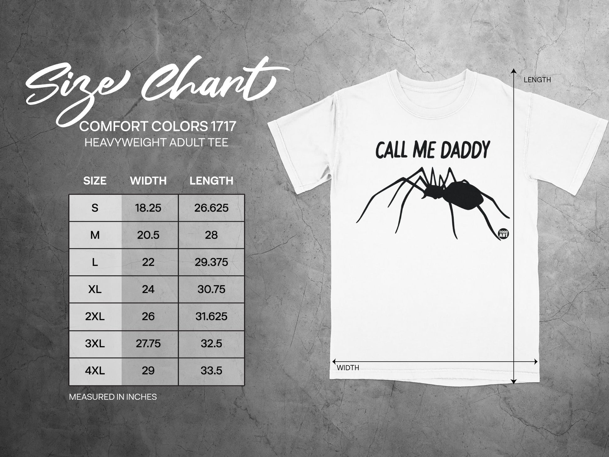 Call Me Daddy Print Heavyweight Adult Tee Shirt