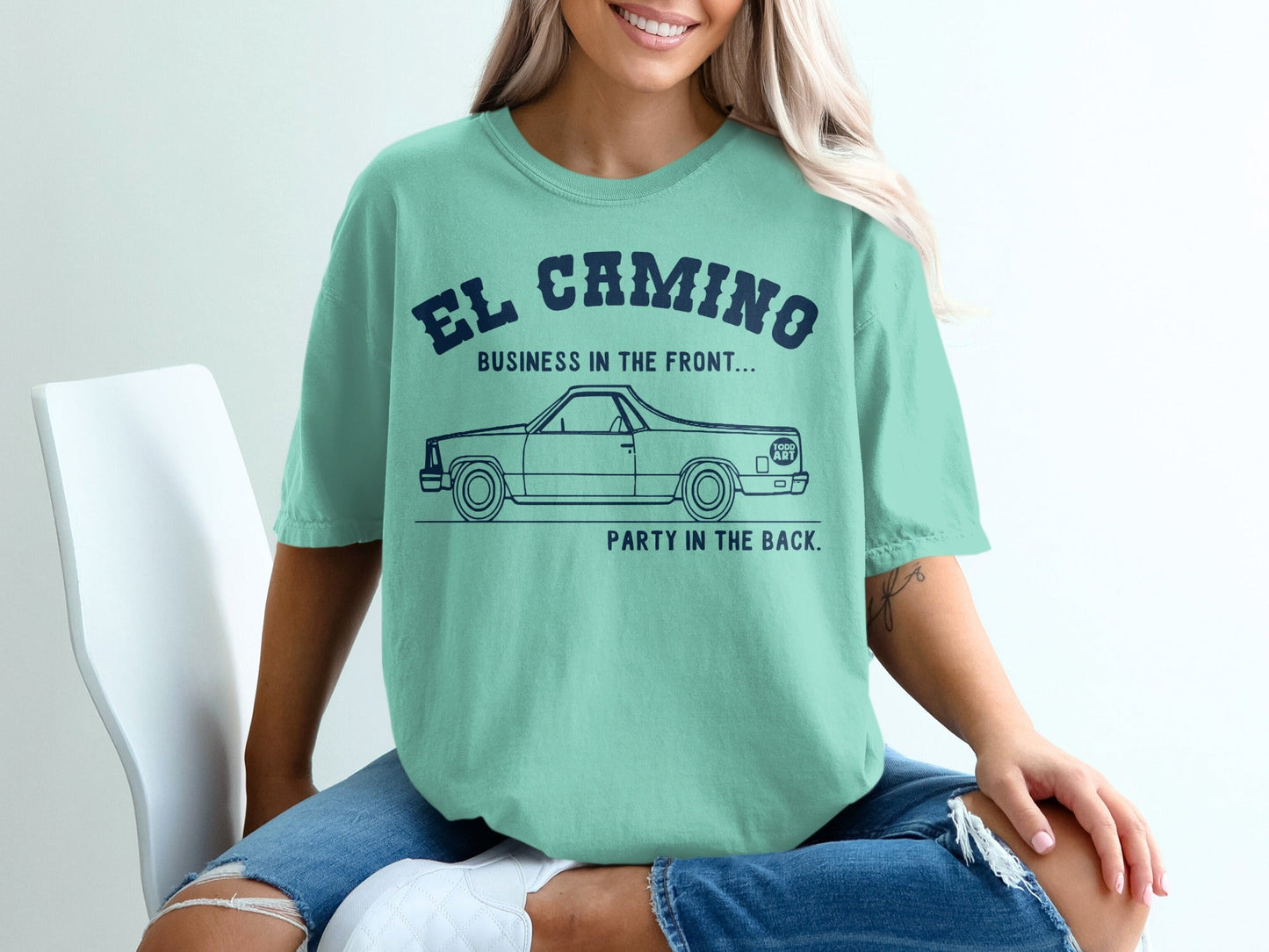 El Camino Business Party Graphic Vintage Car Shirt