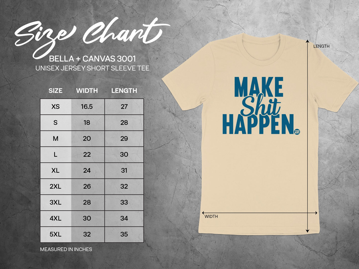 Make Shit Happen Unisex Jersey Short Sleeve Tee product type