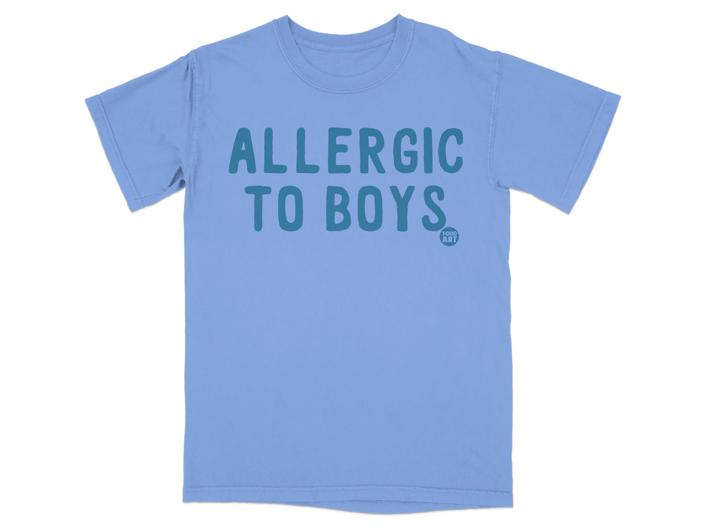 Allergic to Boys Graphic Statement T-Shirt